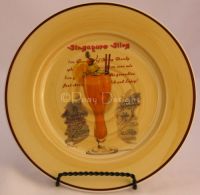 Sakura Paul Brent Tiki Tiki SINGAPORE SLING Plate NEW